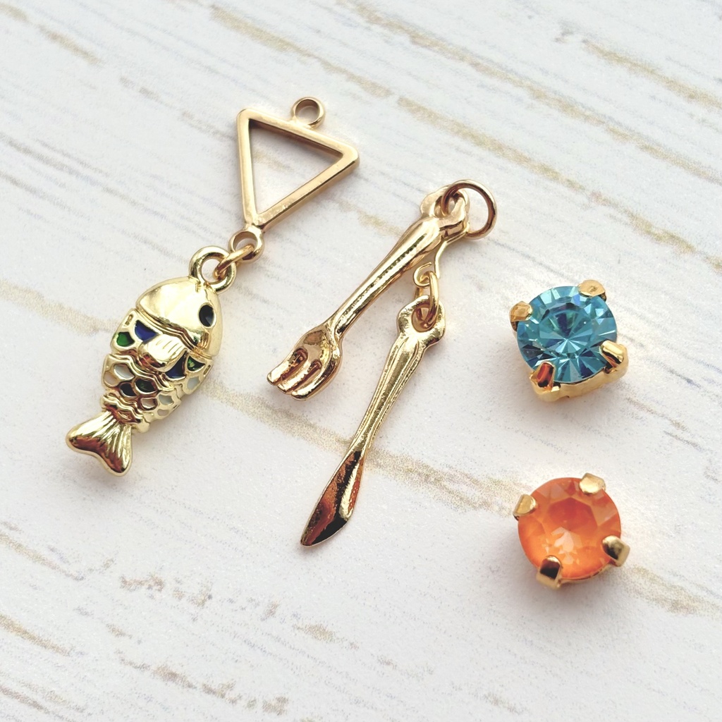 【🌈🕒】🐟🍴イヤリング/ピアス