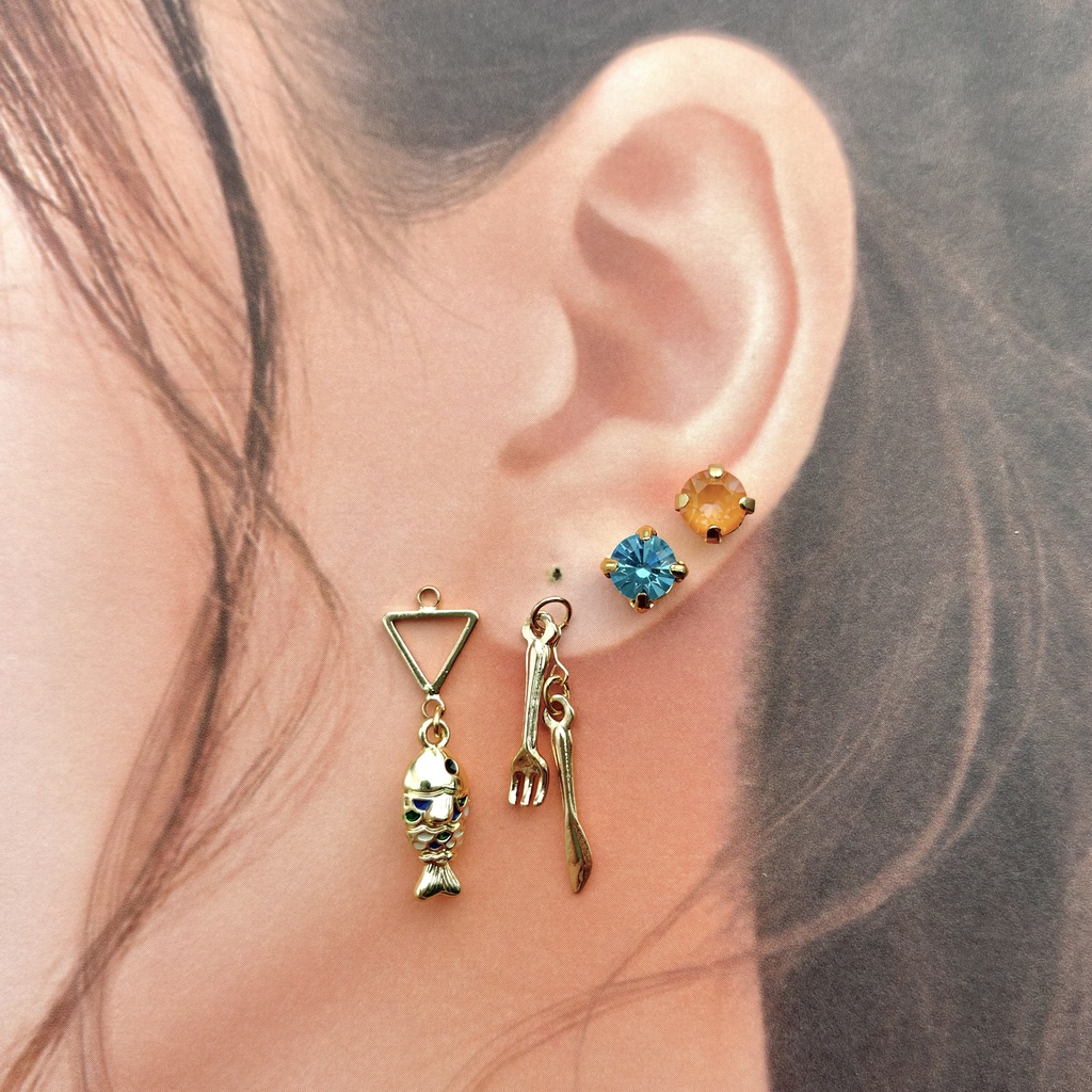 【🌈🕒】🐟🍴イヤリング/ピアス