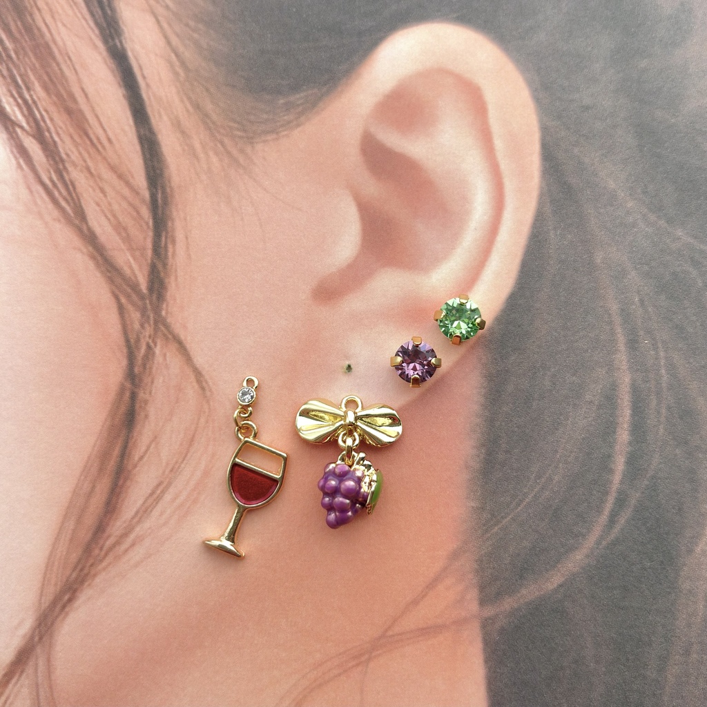 【🌈🕒】🍇イヤリング/ピアス