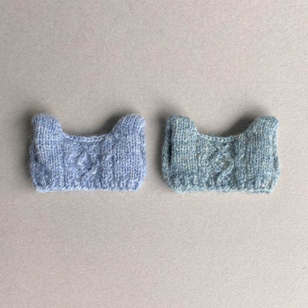 ぬいぐるみ用 模様編みミニベスト