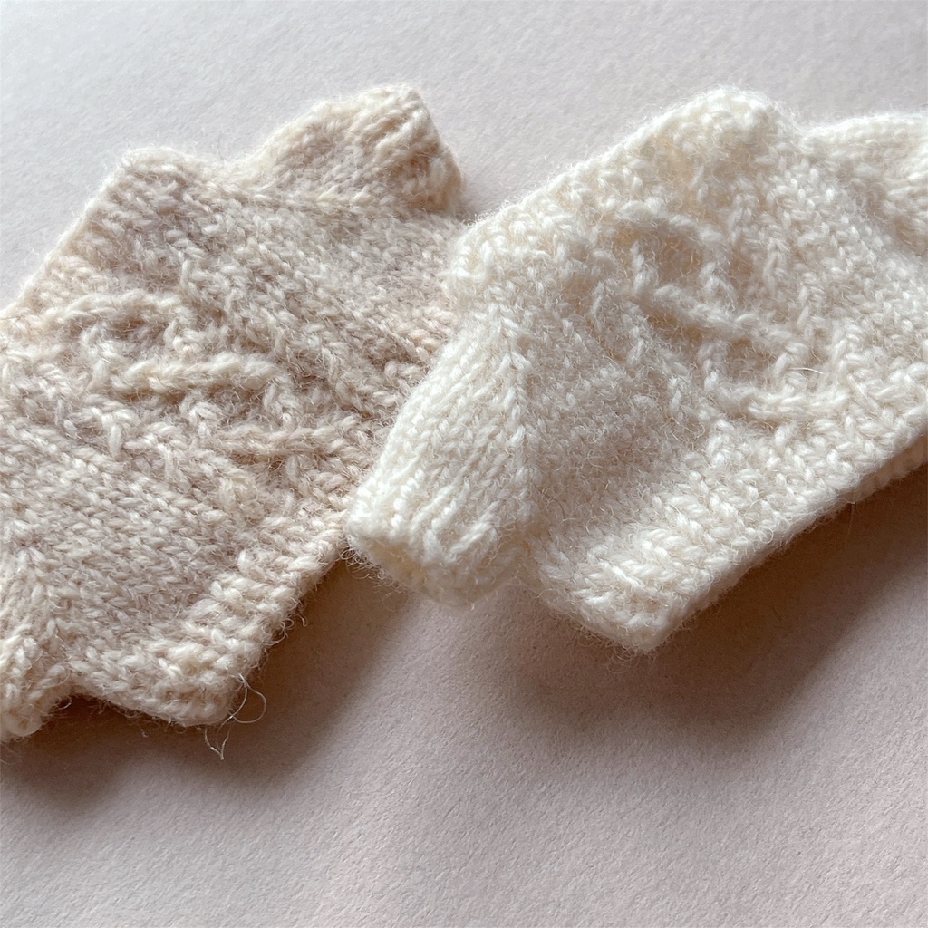 ぬいぐるみ用 模様編みセーター(cable)