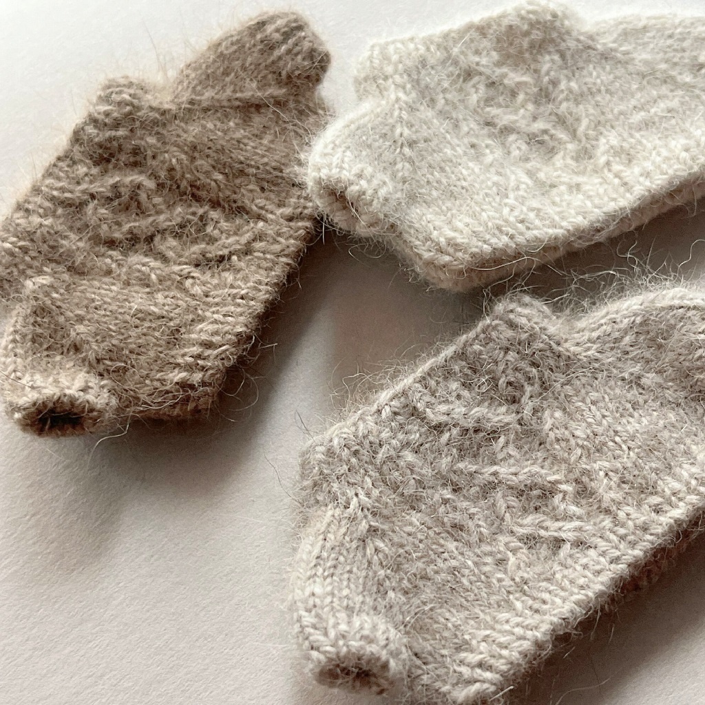 ぬいぐるみ用 模様編みセーター(cable) Twins