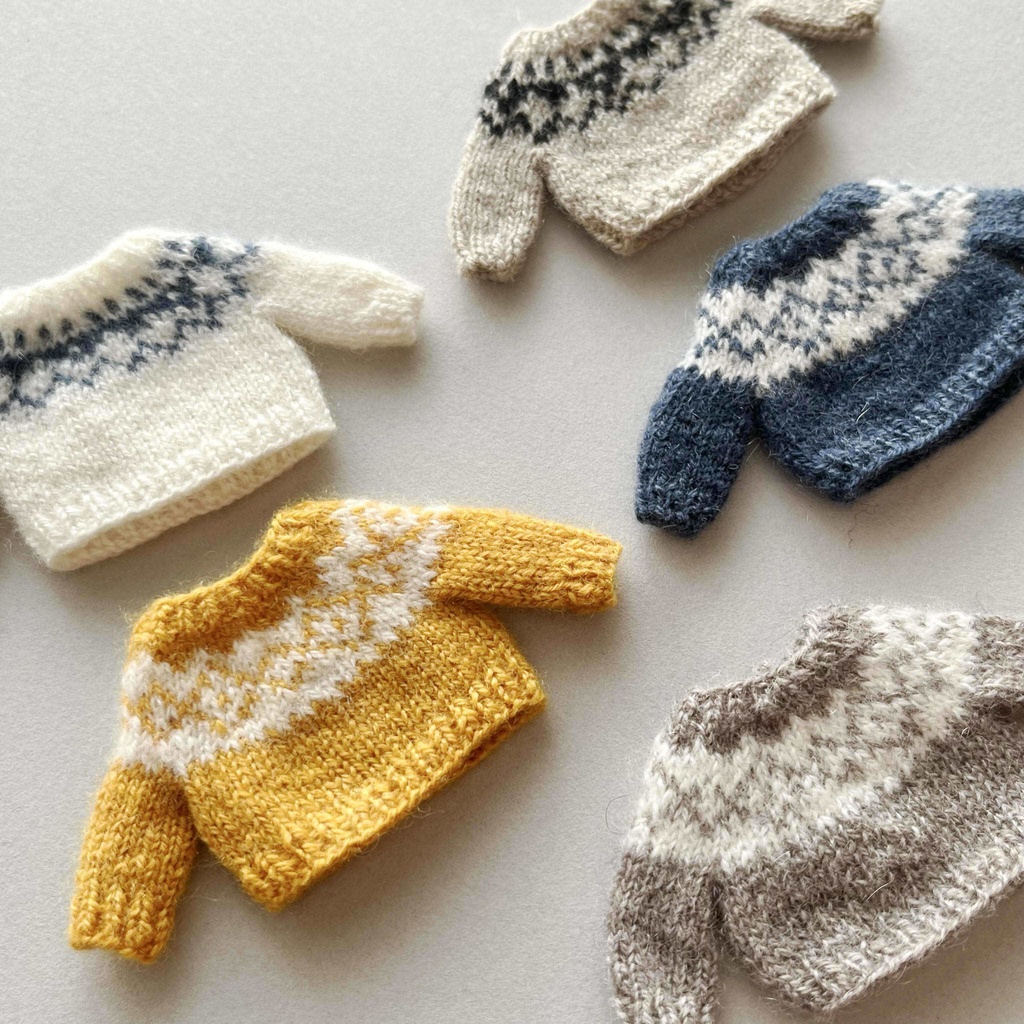 どーる用 編み込みヨークセーター (B)