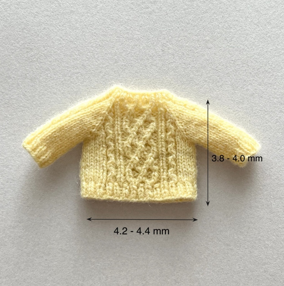 どーる用 模様編みセーター