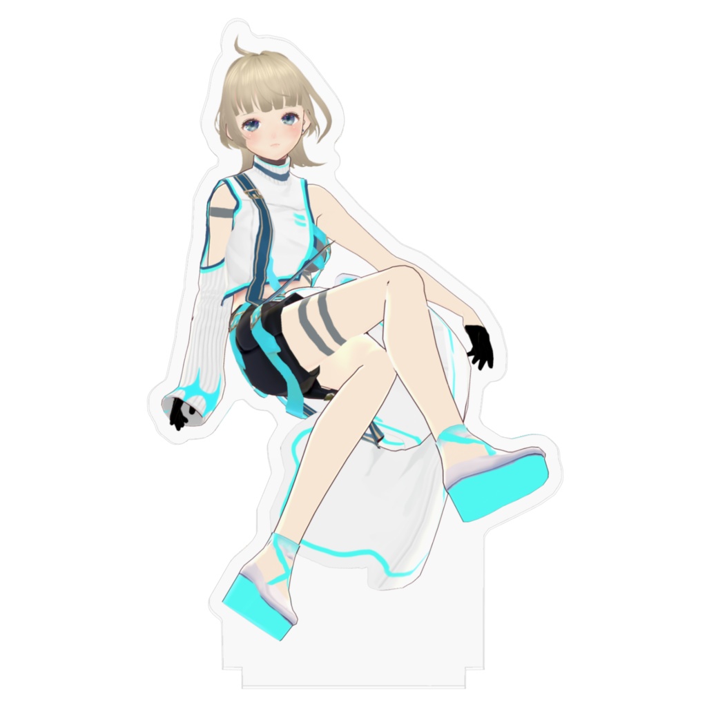 【天色おとは】アクリルフィギュア 3Dモデル バトロワスーツver.