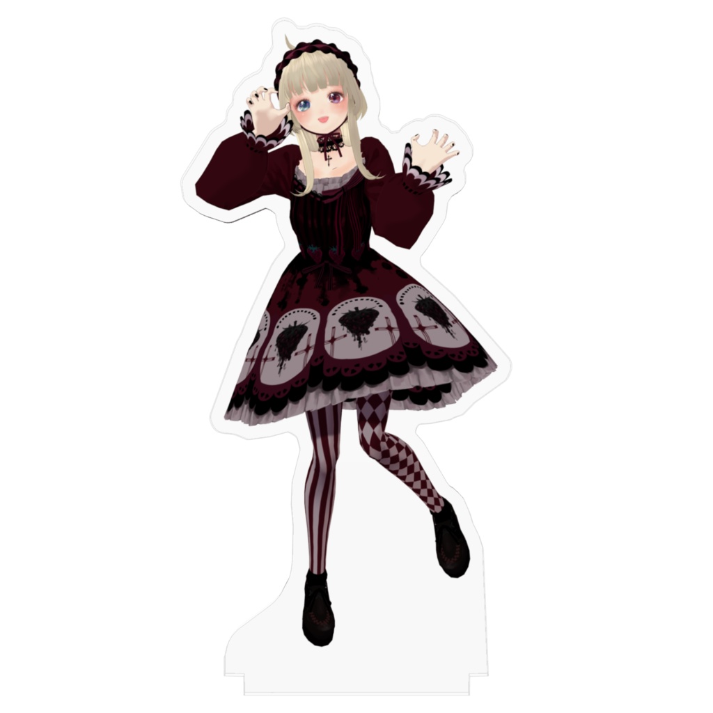 【天色おとは】アクリルフィギュア 3Dモデル ハロウィンver.