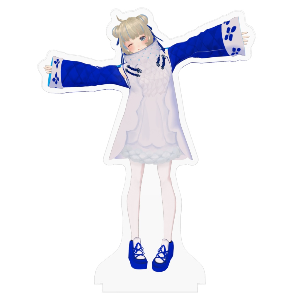 【天色おとは】アクリルフィギュア 3Dモデル ウィンターver.