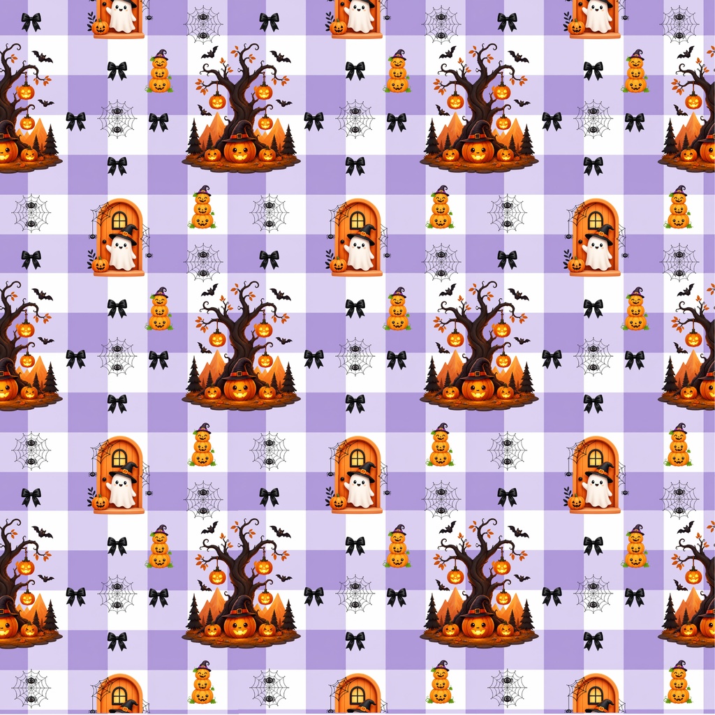 ハロウィンの可愛いデジタルペーパー 2種類セット