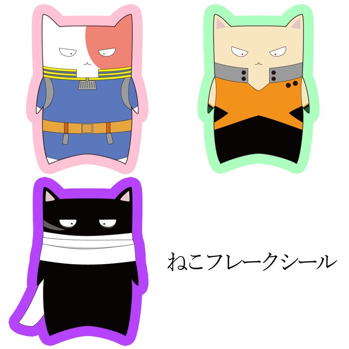 ねこフレークシール