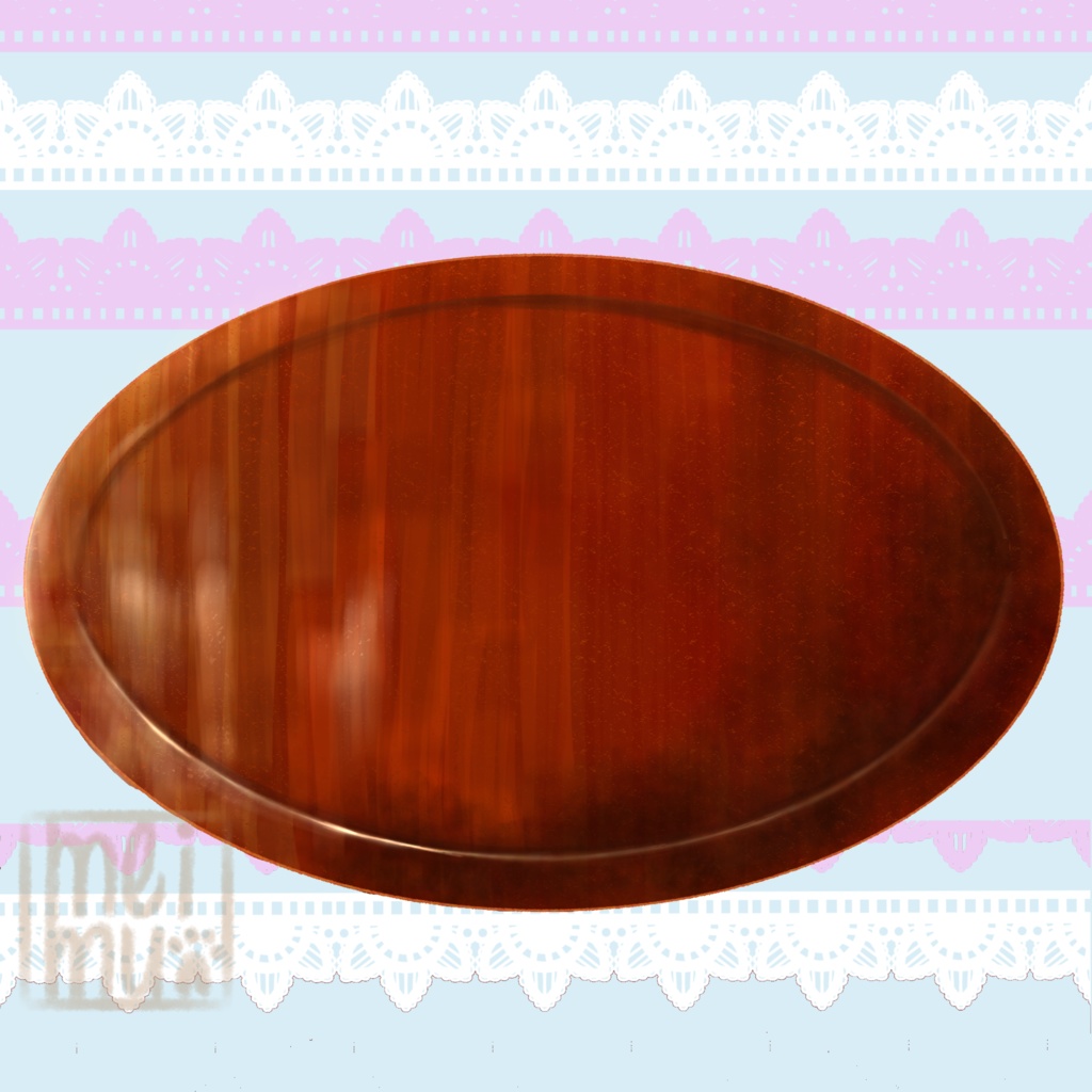 フリー素材 陶器の白いお皿と木目調プレート