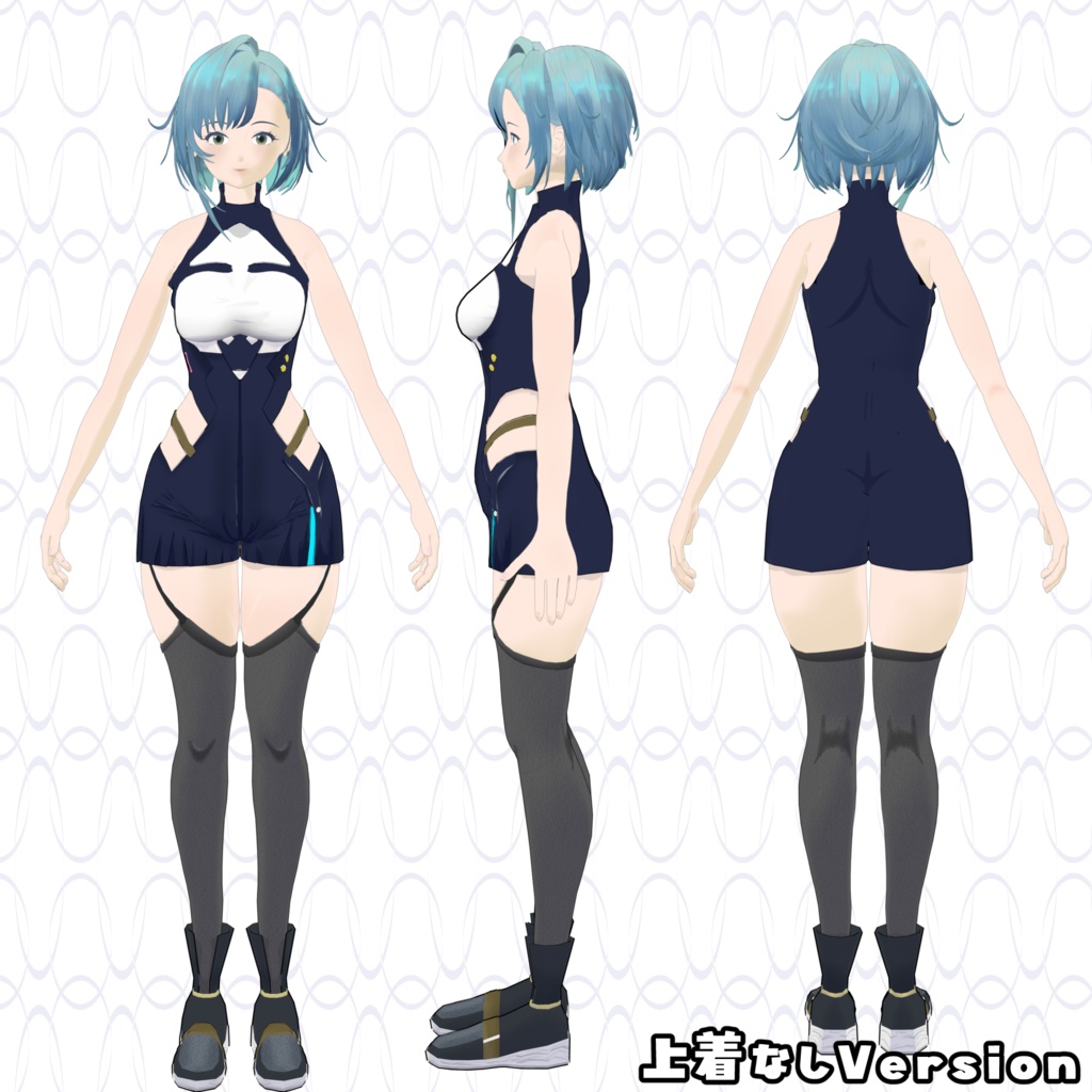 3Dキャラモデル「1号ちゃん」(VRM,FBX)