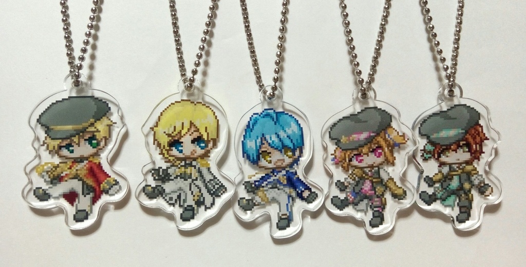 アメ独ドット絵アクリルキーホルダー