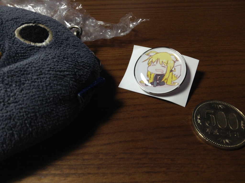 さつきつねバッジ