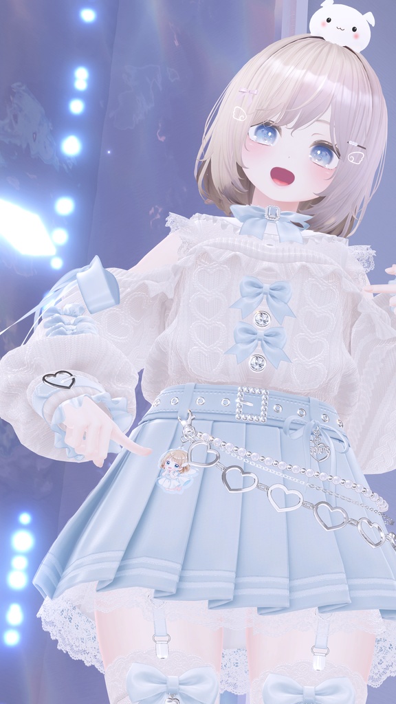 【VRChat向け】はずみん&ふにたん3Dアクリルキーホルダー