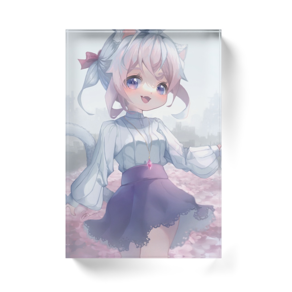 猫少女アクリルブロック