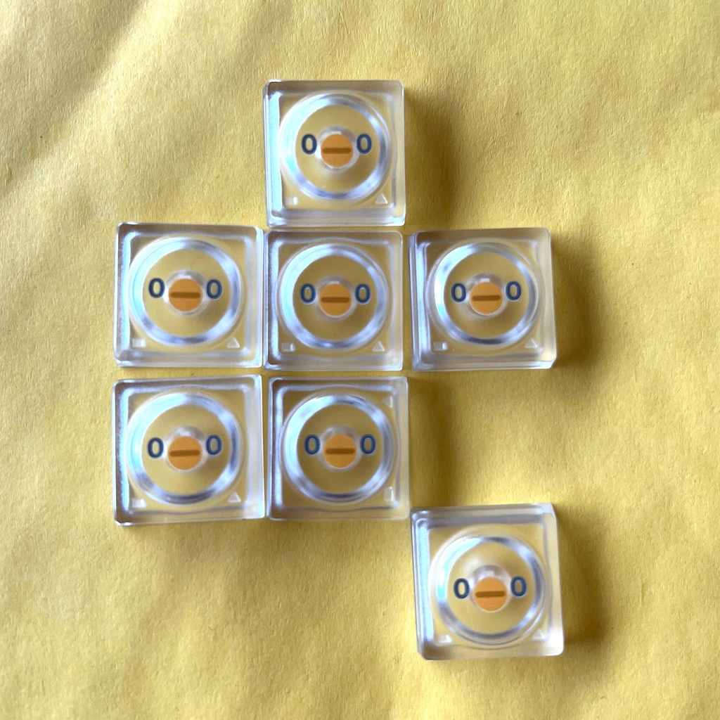 esa トリ DOYSキーキャップ (透明)