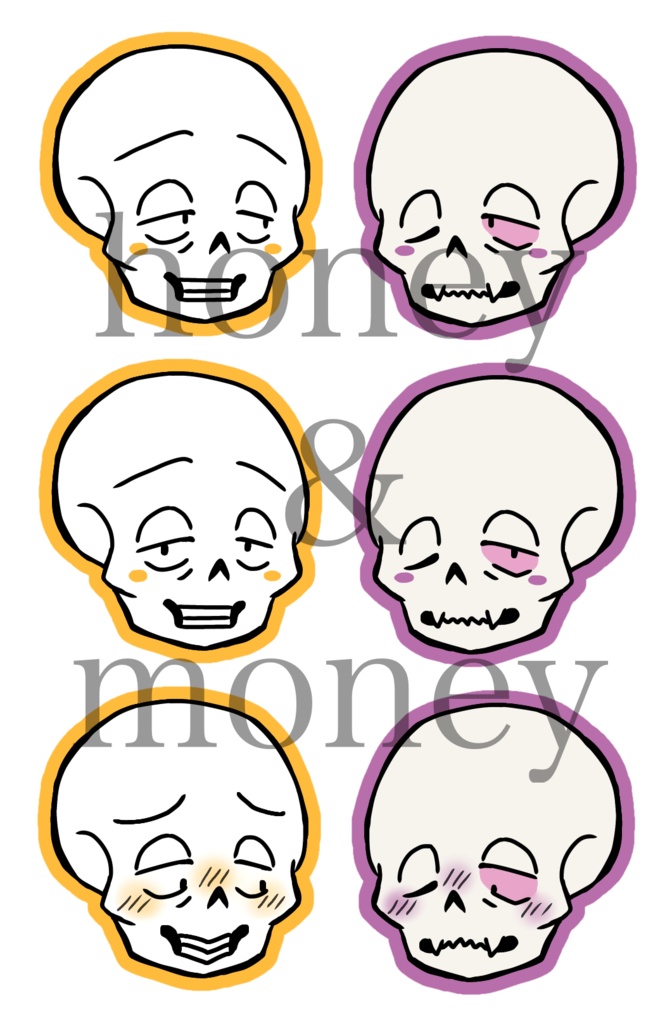 Undertale undertaleAU フレークシール