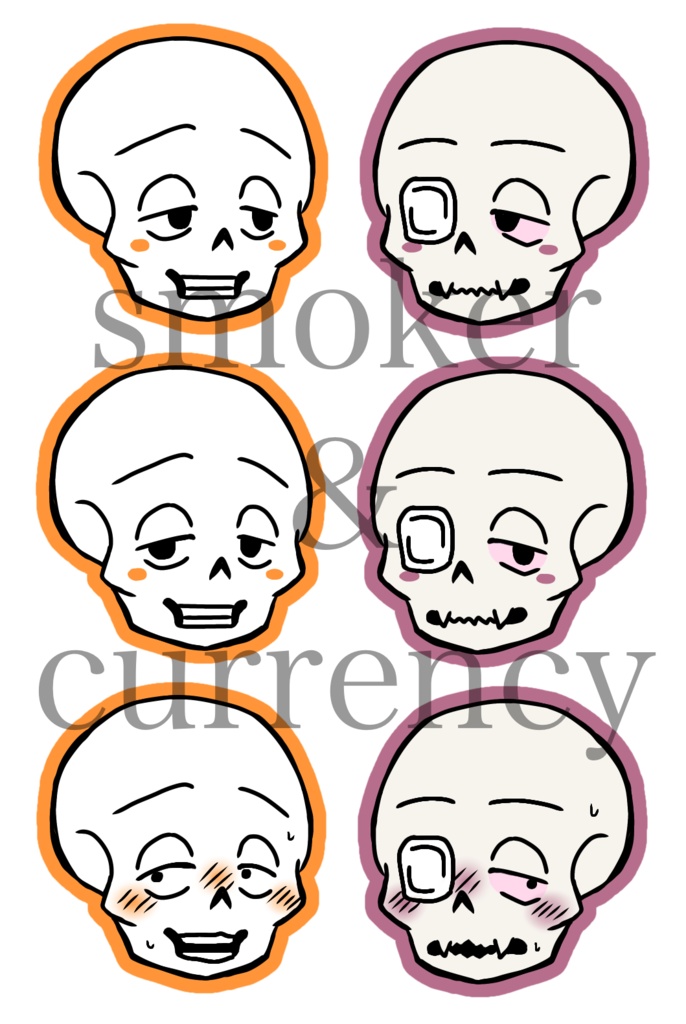 Undertale undertaleAU フレークシール