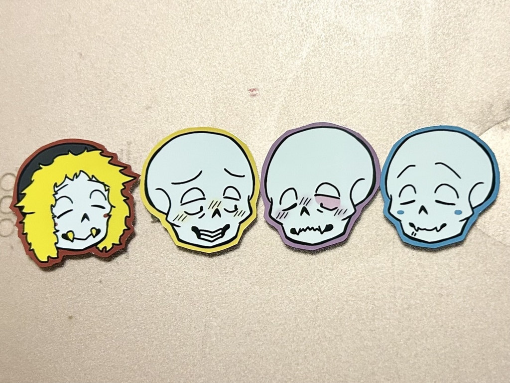 Undertale undertaleAU フレークシール