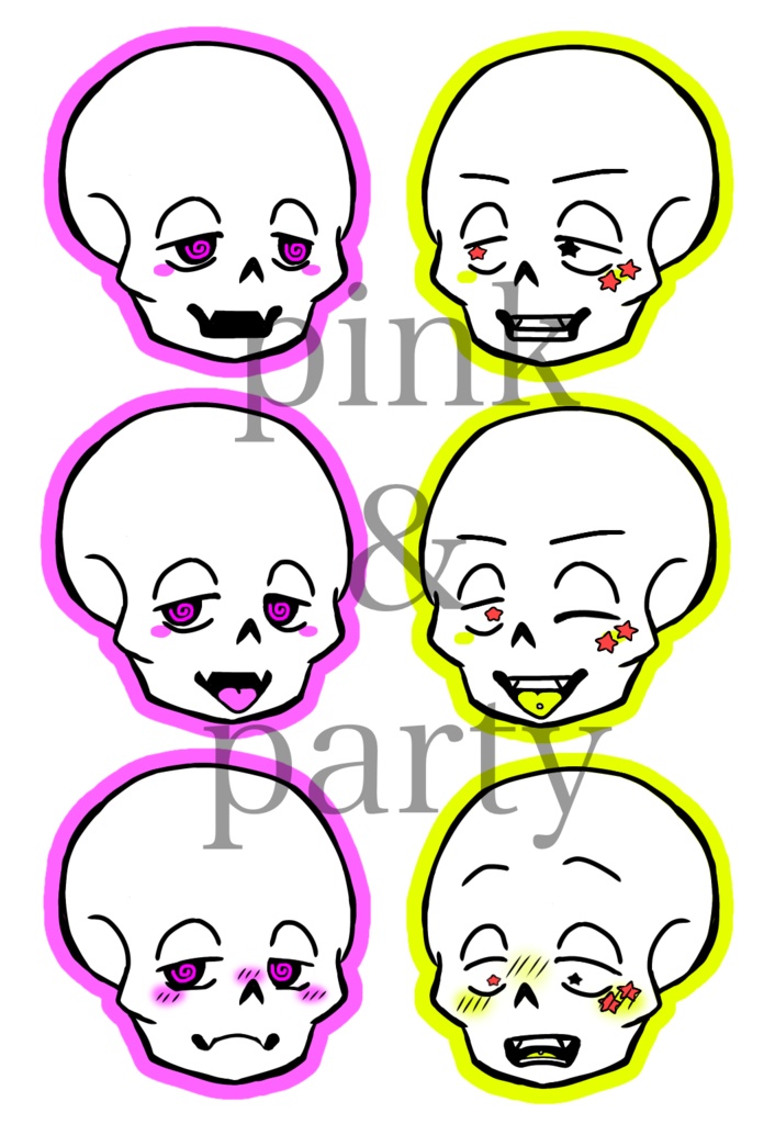 Undertale undertaleAU フレークシール