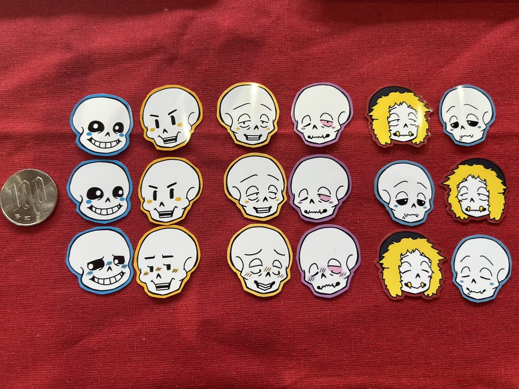 Undertale undertaleAU フレークシール