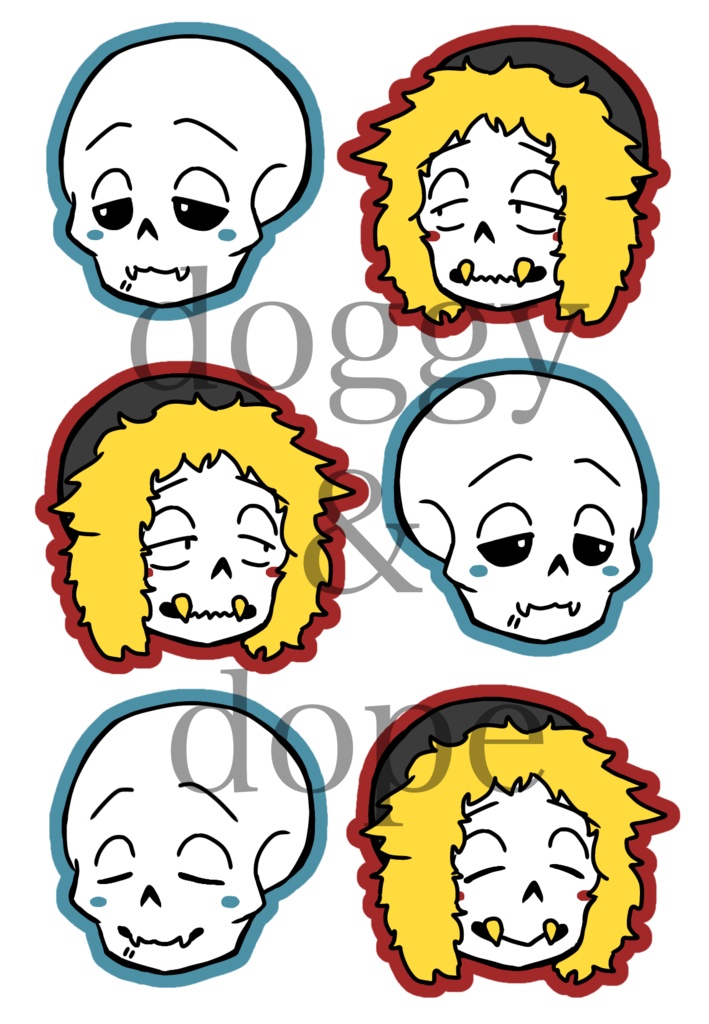 Undertale undertaleAU フレークシール