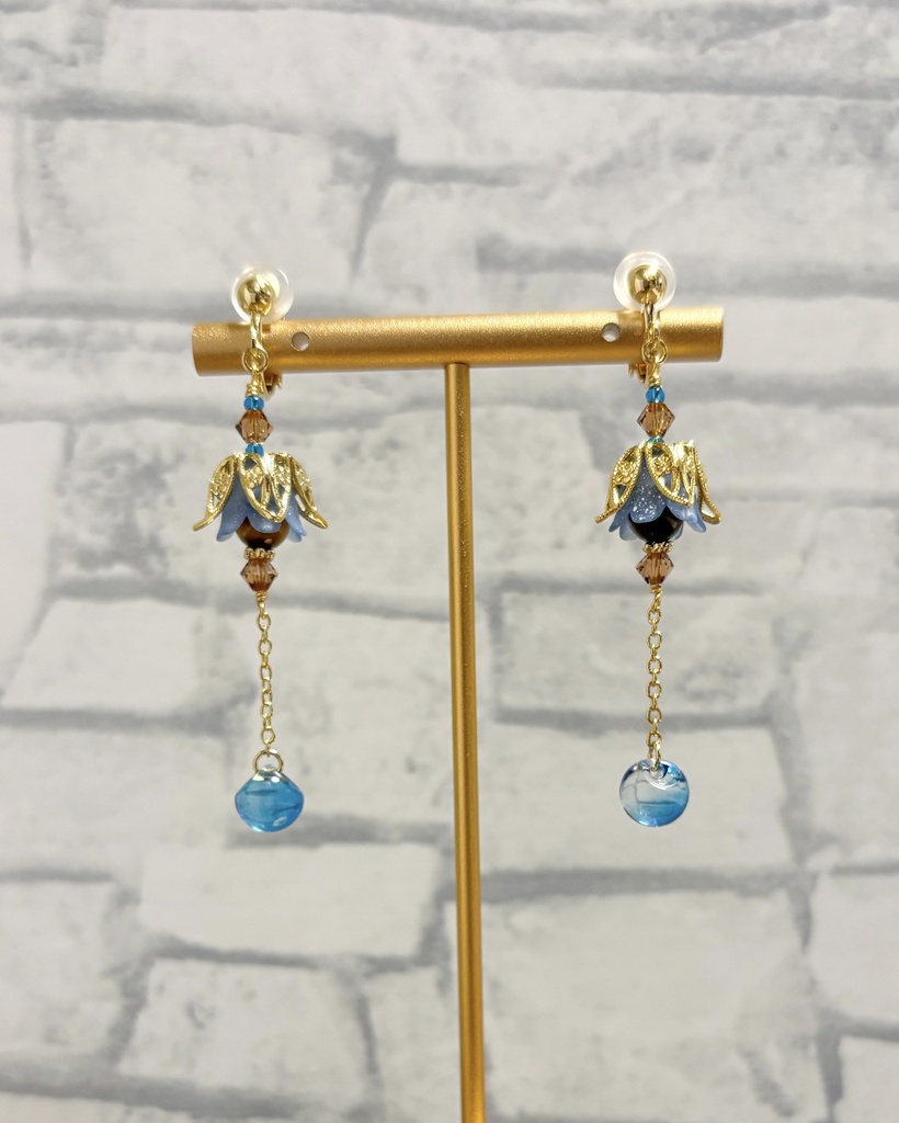 【イヤリング・ピアス】グラン【お花のランタン】