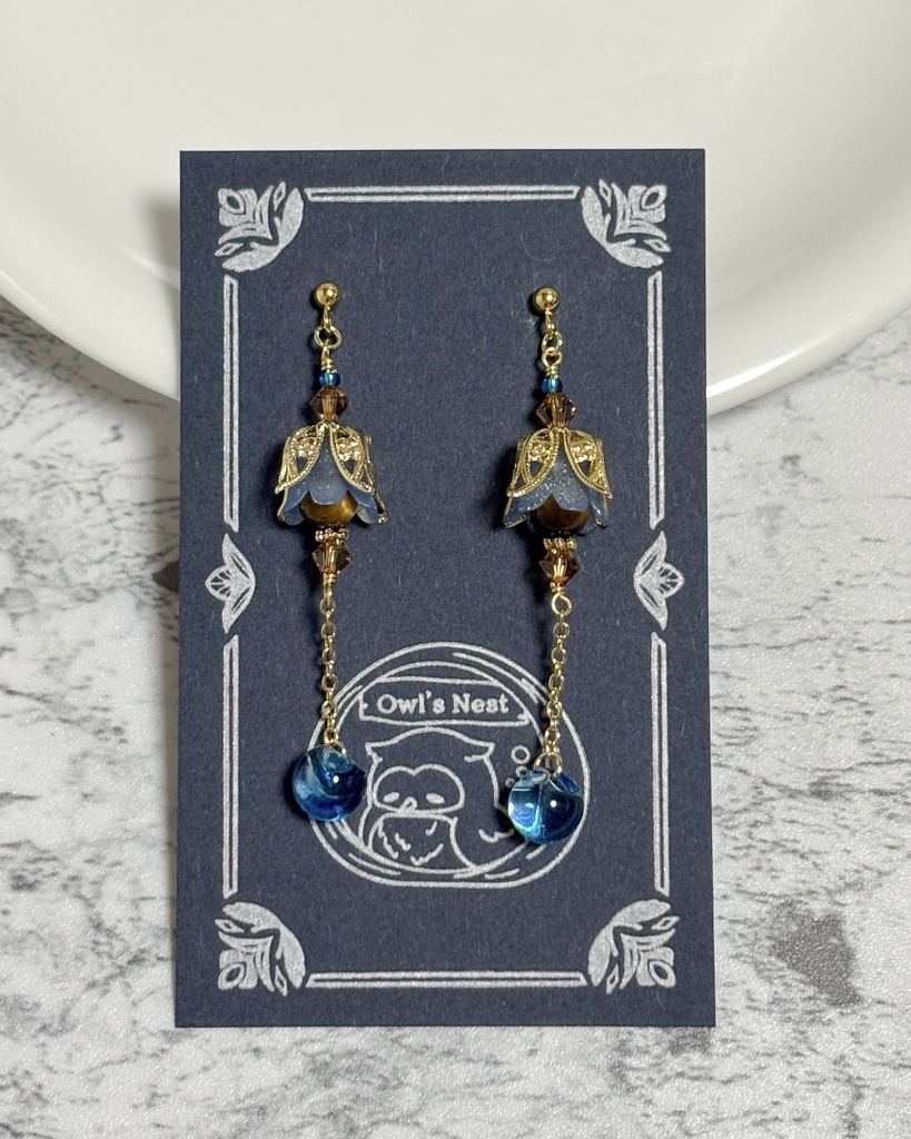 【イヤリング・ピアス】グラン【お花のランタン】