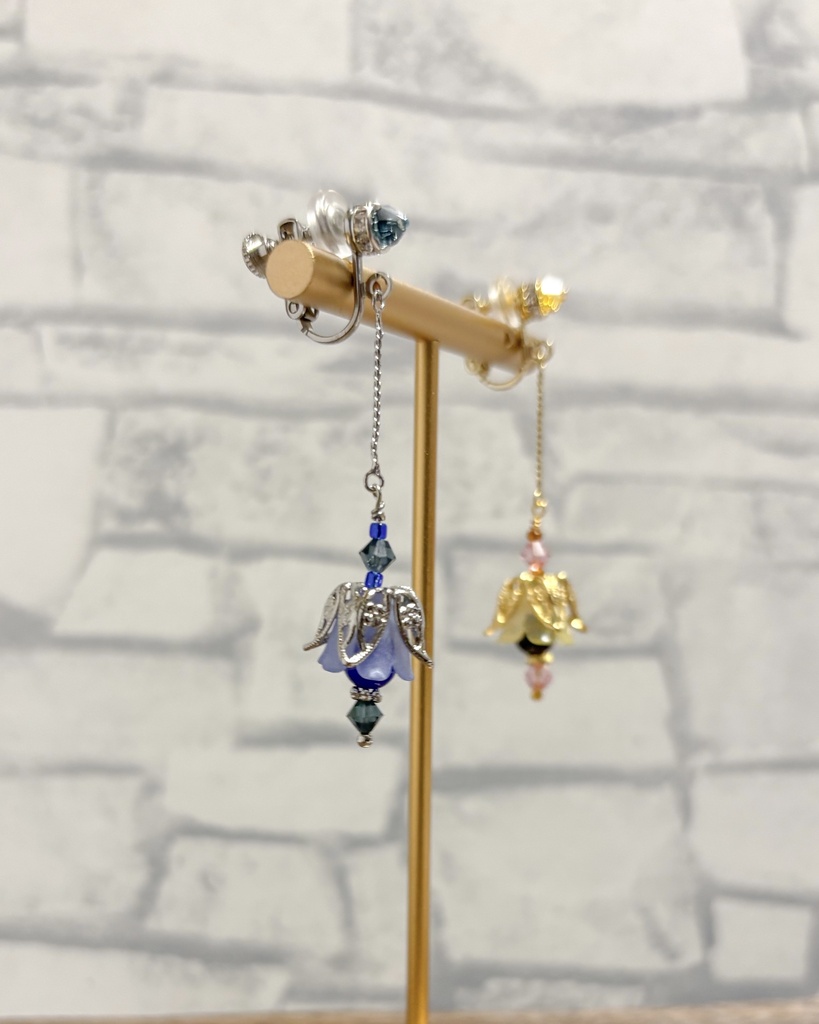 【イヤリング・ピアス】ハールート&マールート【お花のランタン】