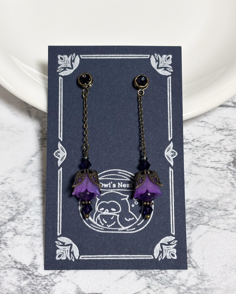 【イヤリング・ピアス】ベリアル【お花のランタン】