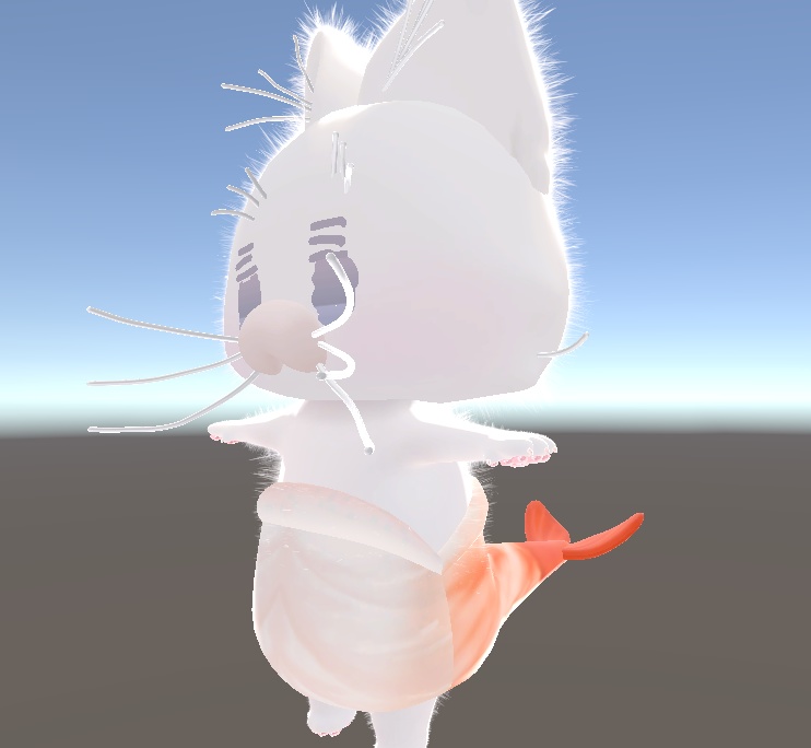 うおにゃんおの魚をえびにするテクスチャ