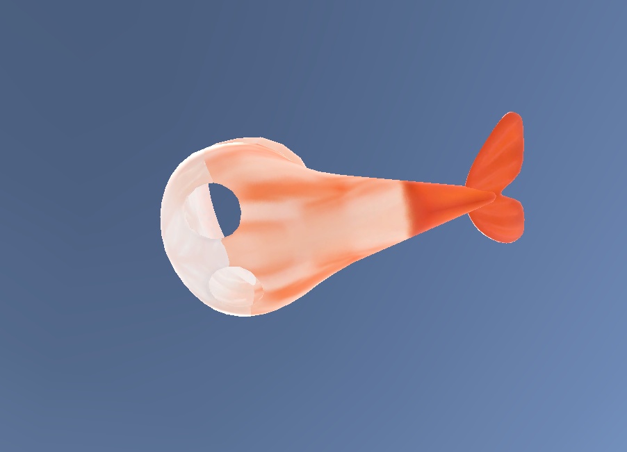 うおにゃんおの魚をえびにするテクスチャ
