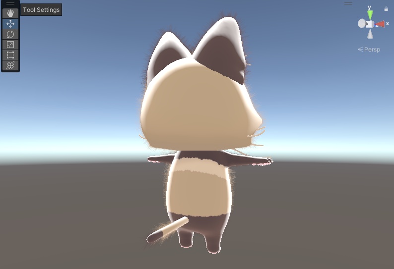 うおにゃんおをたぬき風にするテクスチャ