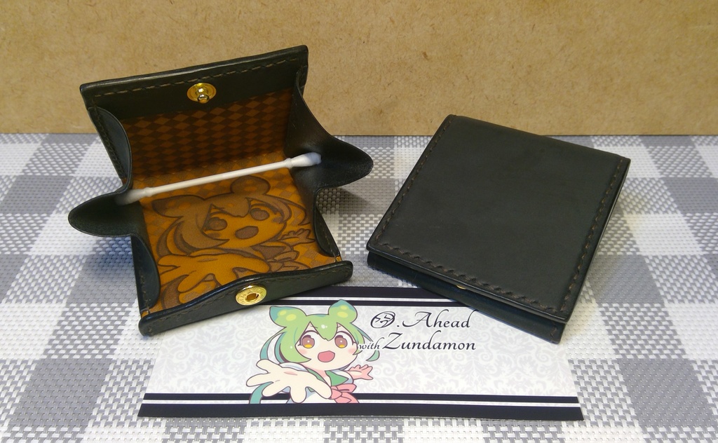 ずんだもんコインケース（ライトブラウン）　Ａ級品