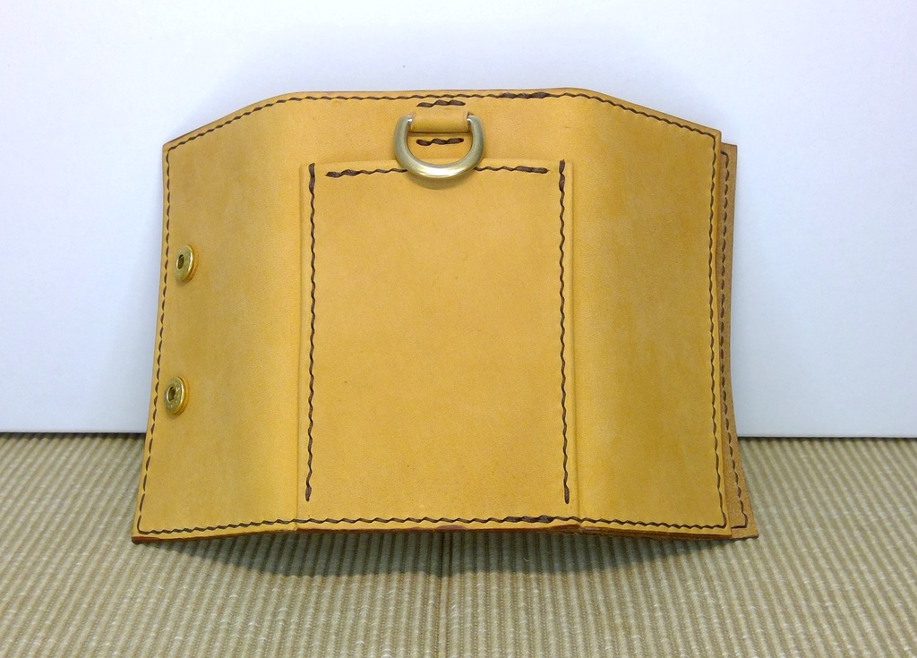 手作り! 邪神ちゃんレザーキーケース フルサイズ・茶