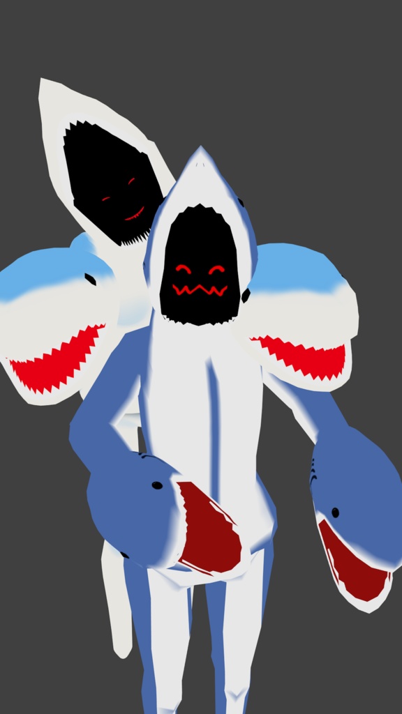 【VRChat想定】さめさん【Quest対応版有り】