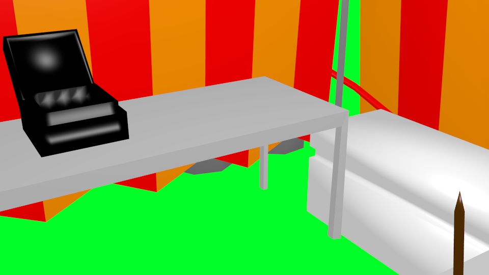 イカ焼きの屋台【3D素材】