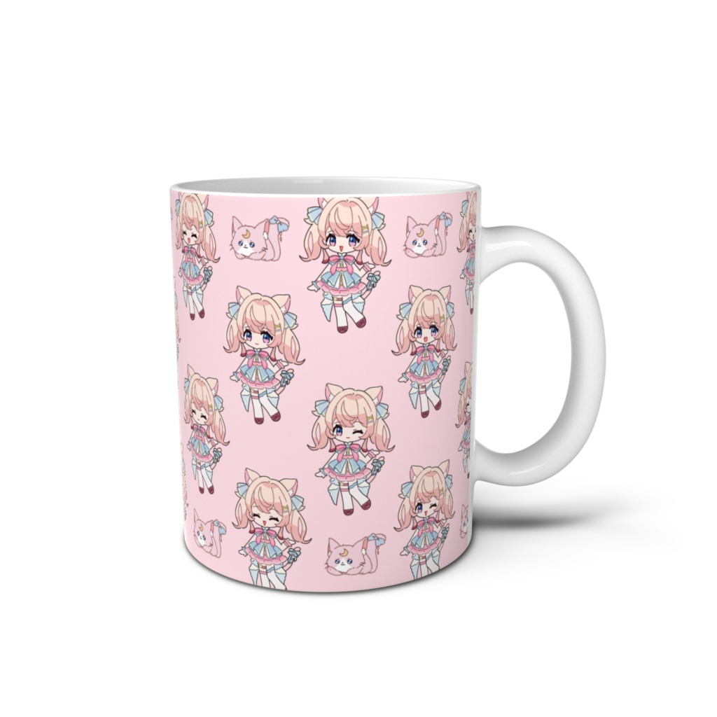 【常設】音琴るいな マグカップ (pink/blue)