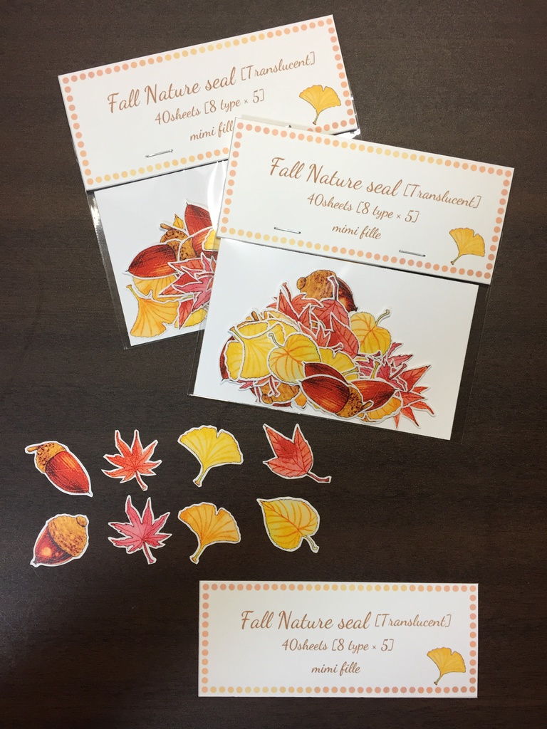 Fall Nature seal （Translucent）