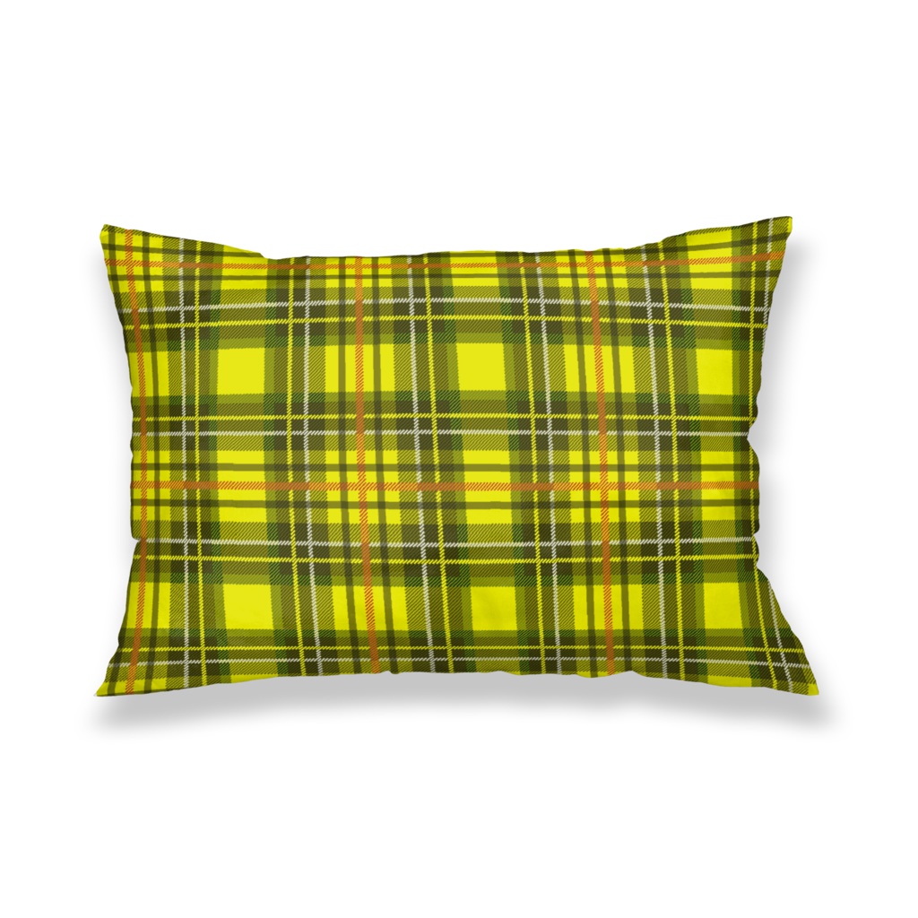 枕カバー【くま♥タータンチェック】ユニオンジャック-赤チェックver