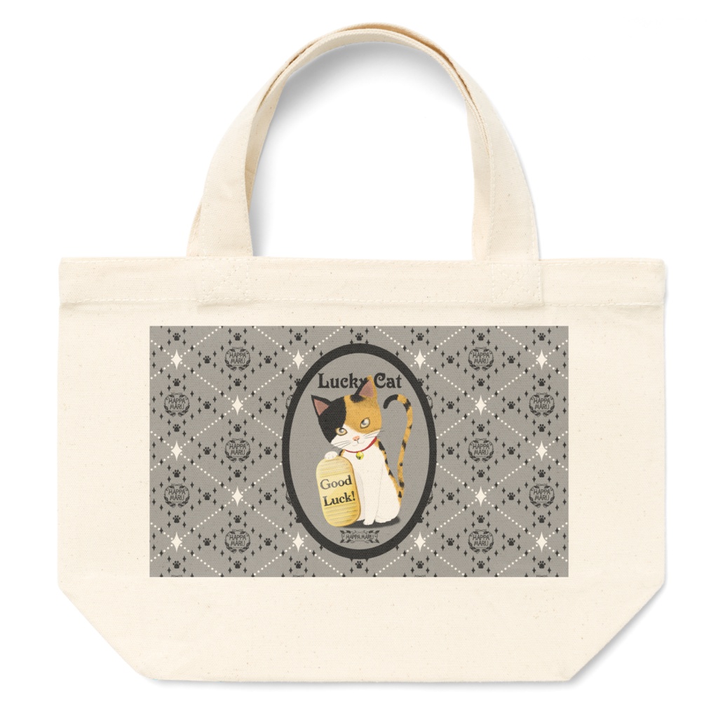 招き猫トートバックS-2＿三毛猫ver＿7色