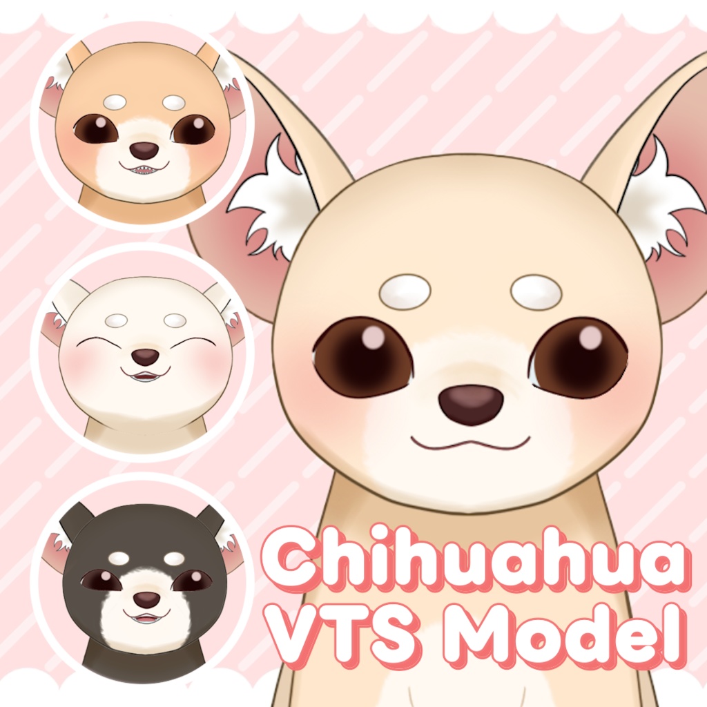 【Live2D/VTubeStudio】汎用モデル チワワ｜Chihuahua Model