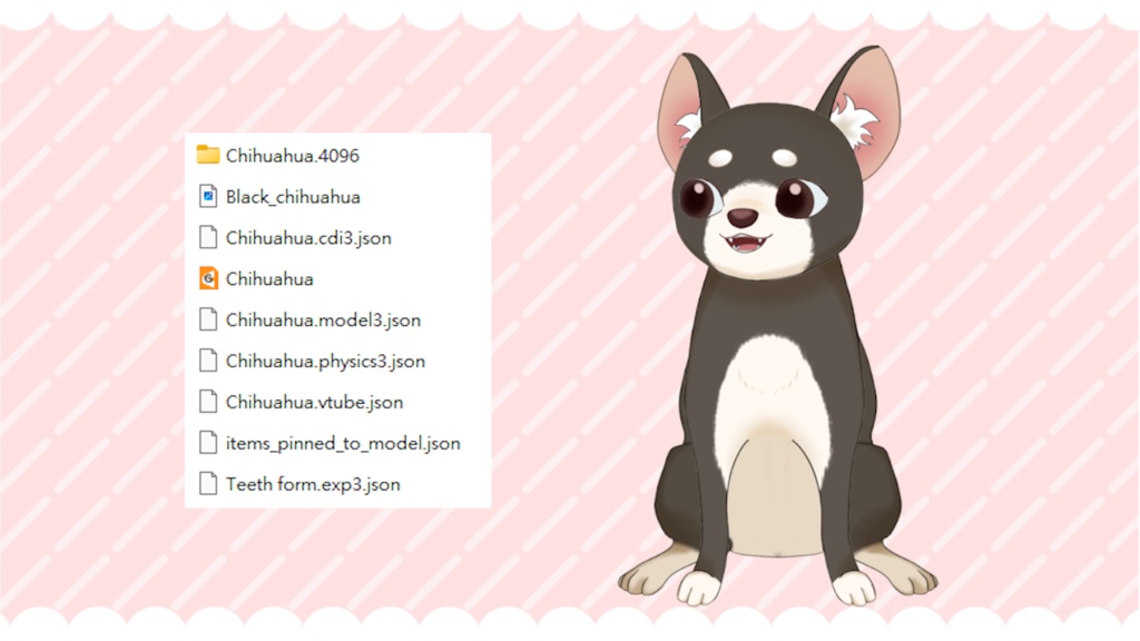 【Live2D/VTubeStudio】汎用モデル チワワ|Chihuahua Model