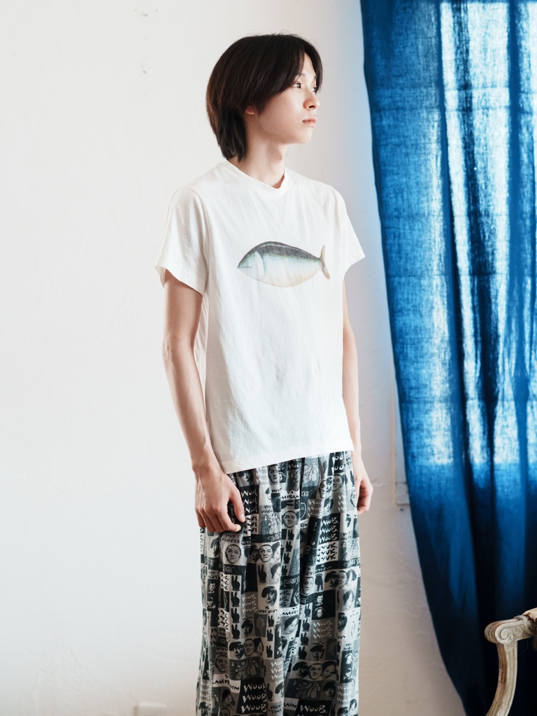 panpanya Tシャツ/魚(環境に配慮した)