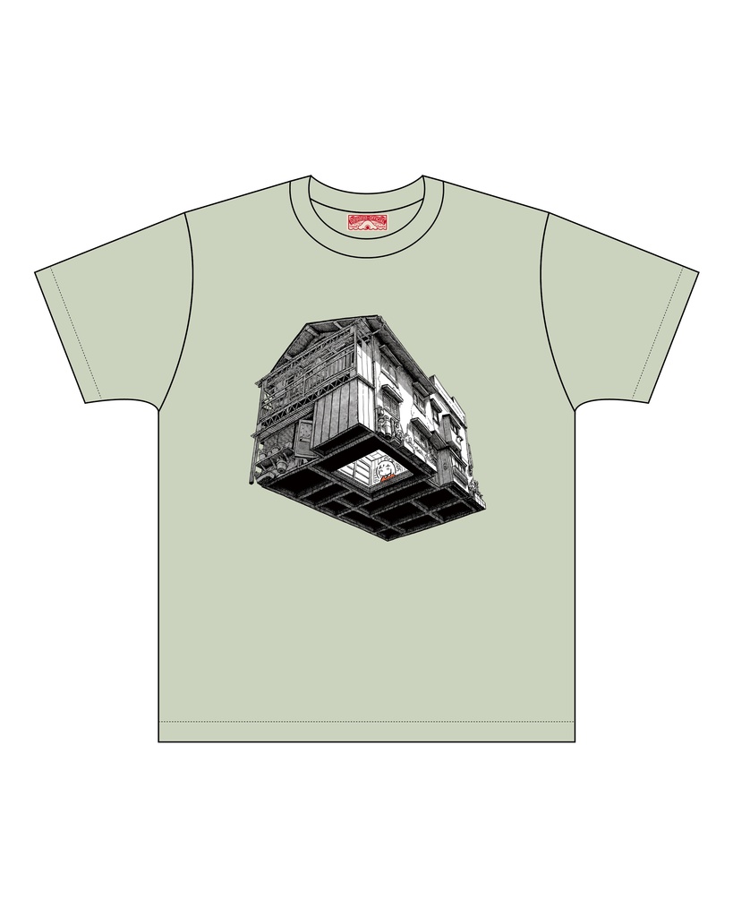 panpanya Tシャツ／家（砂壁）