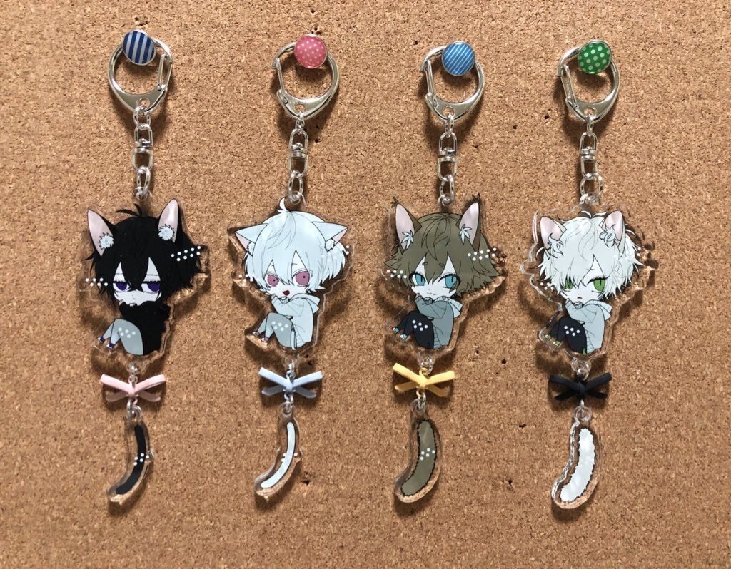 尻尾が揺れる アクリルキーホルダー