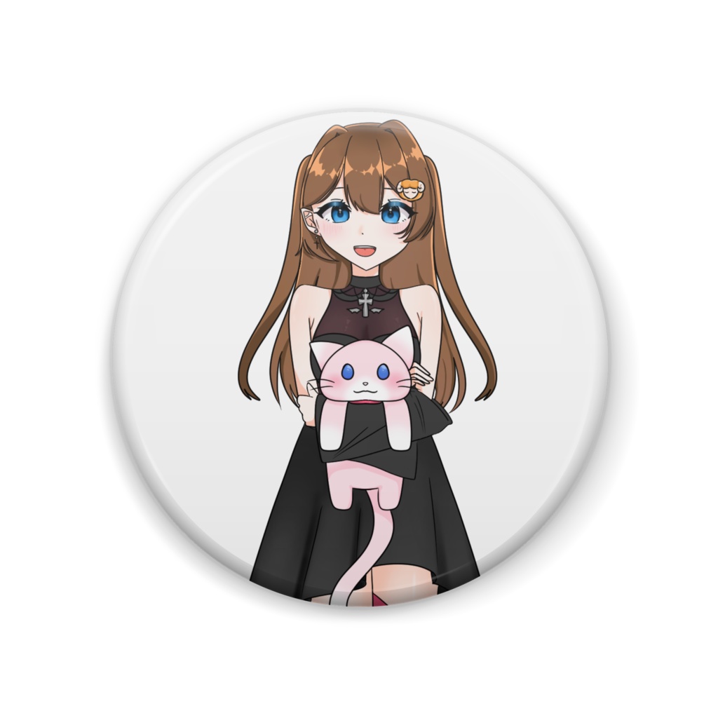 紅葉のふんわり笑顔缶バッジ