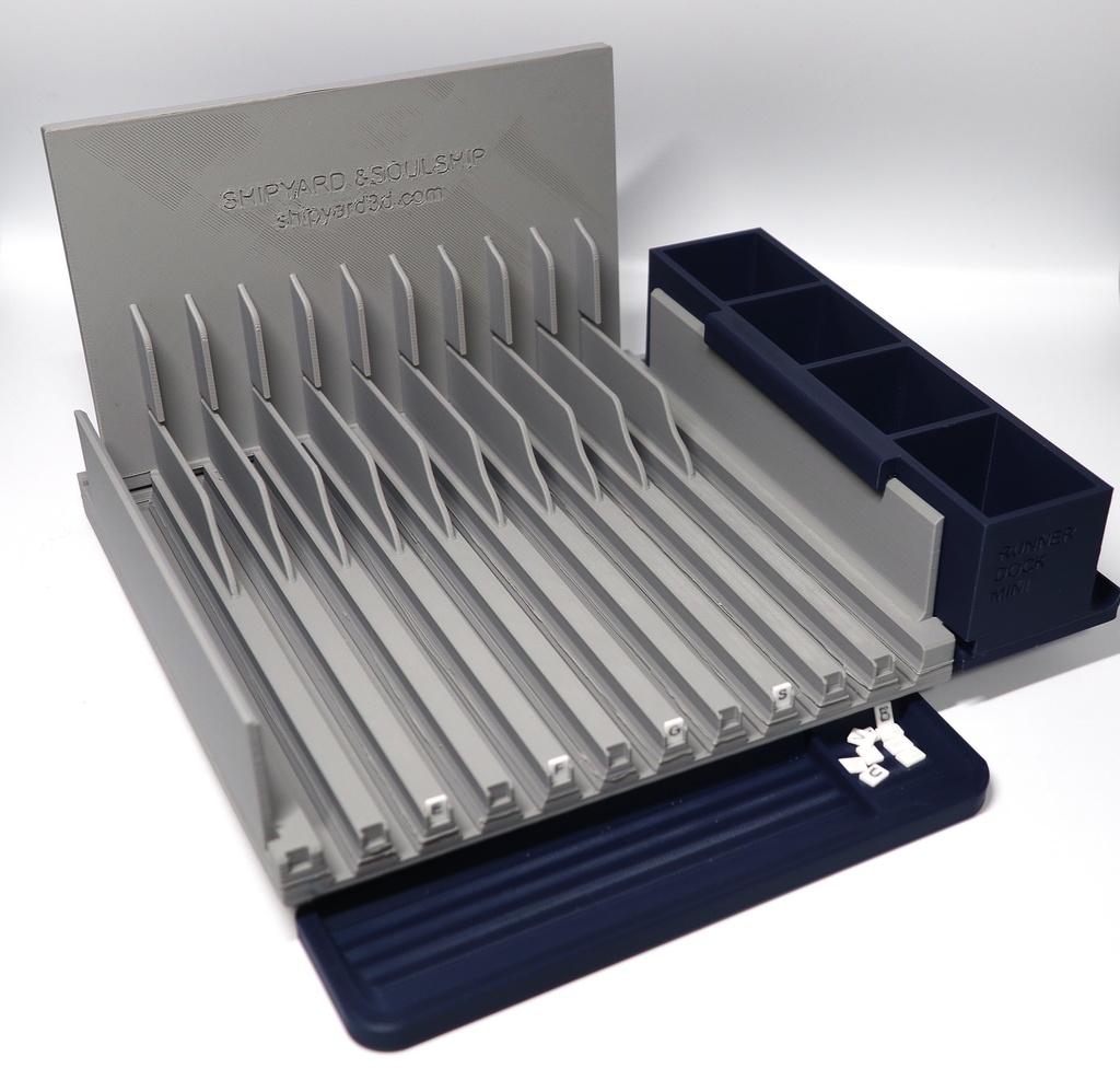 RUNNER DOCK MINI(Navy color)|ランナー整理&作業効率化ツール(連結対応)