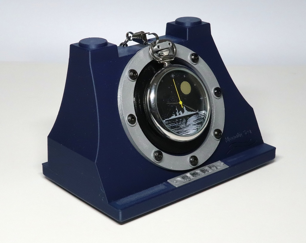 懐中時計台 ~MOONLIT SEA~|呉の海をイメージした展示スタンド