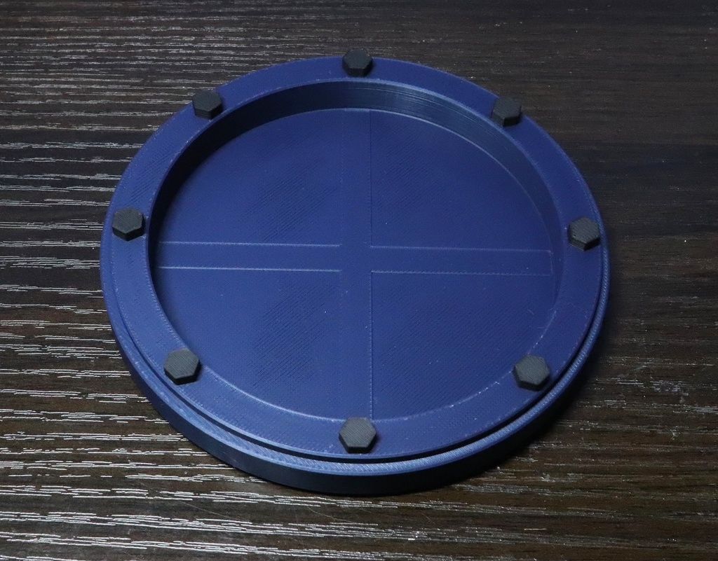 舷窓デザイン トレイ|小物置き・鍵・時計・デスク整理に|3Dプリント作品